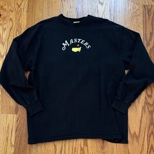 Vintage Masters Augusta National Golf Tournament T-shirt Made USA Black size XL